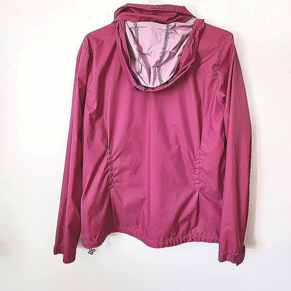 Columbia Rose Pink Full Zip Hooded Windbreaker XL - Picture 2 of 10